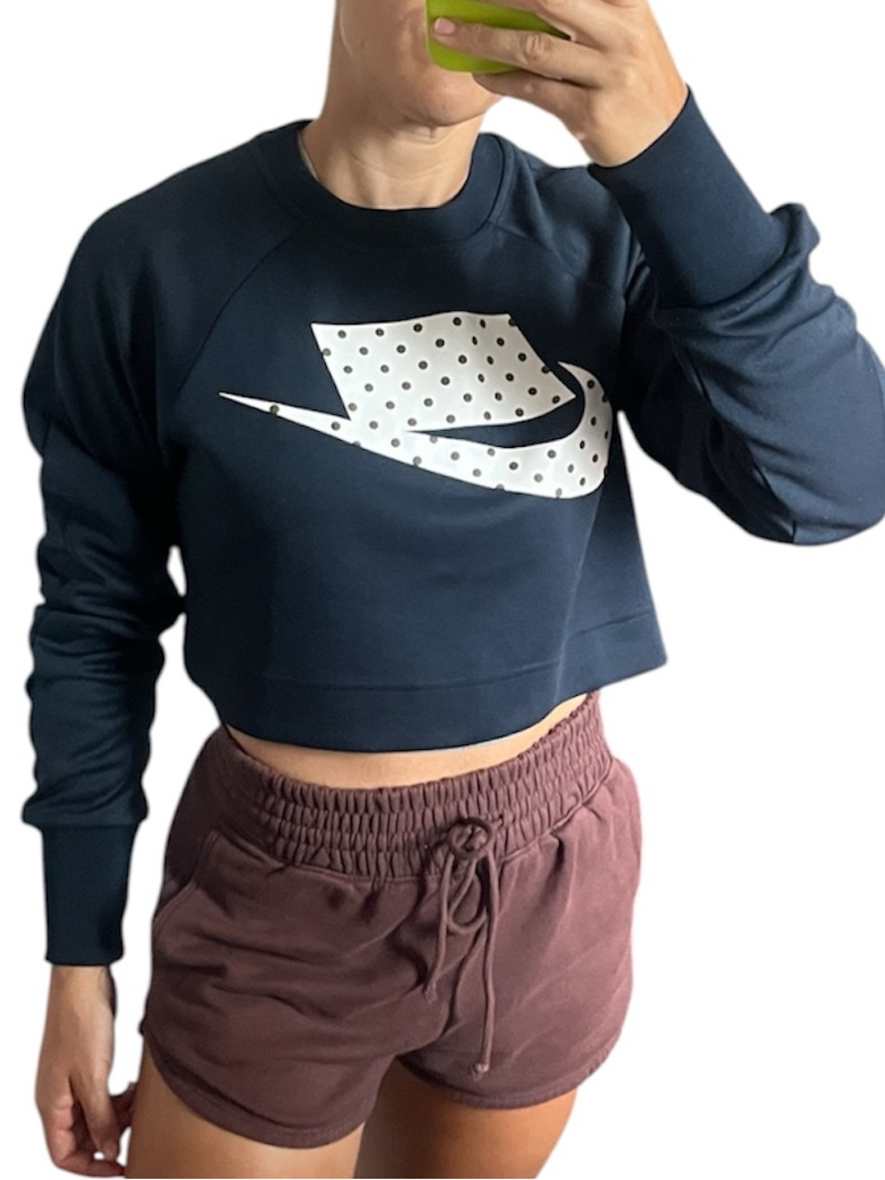 Nike Crop Sweatshirt pullover polka dot XS